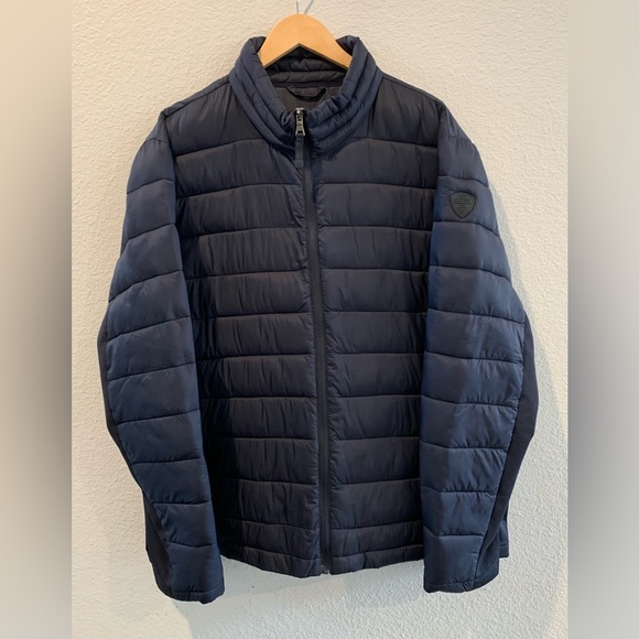 Guess Jackets & Coats Guess Lightweight Puffer Jacket Navy Blue Xxl